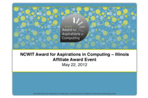 NCWIT 2012 Summit - Aspirations Award Affiliate Slides