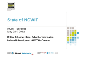 NCWIT 2012 Summit - State of NCWIT Slides