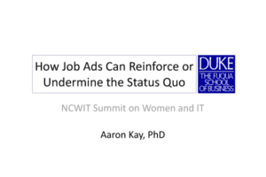 NCWIT 2012 Summit - Workshop Slides