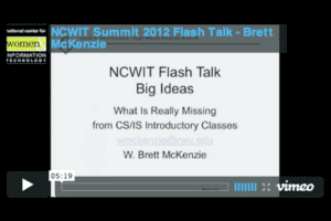 NCWIT 2012 Summit - Flash Talk, Brett McKenzie
