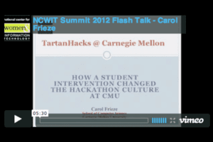 ncwit summit 2012 flash talk carol frieze video cover