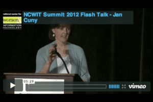 NCWIT 2012 Summit - Flash Talk, Jan Cuny